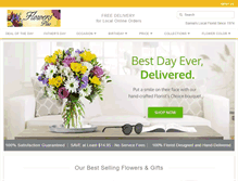 Tablet Screenshot of flowersplus.com